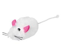 48x Trixie Souris, Peluche à poils longs, Herbe à chat 9 cm