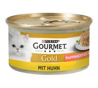 48x85g Poulet Recettes Raffinées Gold Gourmet - Nourriture Pour Chat
