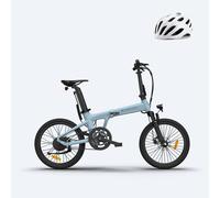 (49,99 € articles supplémentaires inclus) ADO Air 20S VTT pliant, vélo électrique avec amortisseur - Fourche avec amortisseur / Air Bleu