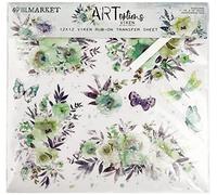 49 AND MARKET Art VIKEN RUB-ON 30,5 x 30,5 cm, 1/Pqt, Blanc