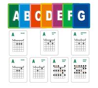49 Feuilles De Cartes D'accords De Guitare, Cartes D'apprentissage D'échelle D'accords De Guitare à 6 Cordes, 49 Cartes Flash De Guitare Pour la Pratique de la Guitare Acoustique Et électrique