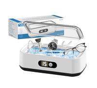 49 kHz Ultraschallreiniger, 650 ml großes Fassungsvermögen, 5-stufiger LED-Digitaltimer, 304 Edelstahl-Innentank, ideal geeignet für Brillen, Schmuck, Zahnprothesen, Uhren, Make-up-Pinsel und mehr