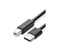 (#49) USB 2.0 Nickel-plated Printer Cable Data Cable, For Canon, Epson, HP, Cable Length: 1m