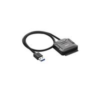 (#49) USB 3.0 to SATA Adapter Cable Converter for 2.5 / 3.5 inch Hard Drive Disk HDD and SSD, Support UASP SATA 3.0(Black)