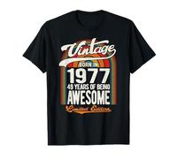 49 Years of Awesome Born 1977 Édition limitée 49e Anniversaire T-Shirt