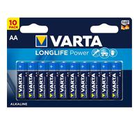 [4906] Varta Blister de 10 Piles LONGLIFE Power LR6/AA (Mignon) Alcaline Mang...