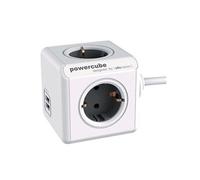 491154 Multiprise élec. Powercube 4 prises 2 USB et câble secteur 1,5 m