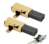 491704 492014 Balai de charbon compatible avec FESTOOL TS55 TS 75 AP55EB AP65EB AT55E AT65EB, numéros de pièces 491704, 492014 - Tailles 6,3 x 10 x 17,5 mm/5,8 x 7,8 x 16 mm, comprend 1 paire avec