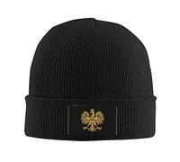 494 Homme Femme Bonnet Tricoté Aigle Polonais Polska Pologne Bonnet De Nuit Mode Bonnet Chapeau Classique Bonnet d'hiver pour Patinage Hiver Cyclisme