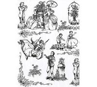 * 495 - Pochette 20 feuilles Décopatch - Blanc/noir