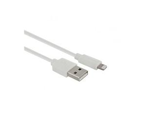 495213 Câble MFI / USB-A plat pour iPhone iPad 1 m - blanc