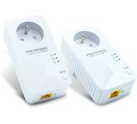495467 Prise Cpl Netsocket Duo 600 Mb/S Avec 1 + 1 Port Fast Ethernet 100 Mb/S Et 1 + 1 Prise Gigogne[Z183]