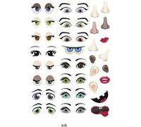 496 gommettes adhésives yeux et visage