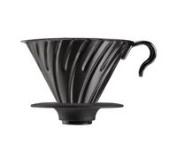 4977642736719 Hario V60-02 Metal dripper with silicone base - Black Hario