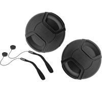 49mm Bouchons D'objectif Capuchon Cache Objectif pour Canon EOS M50 M200 EF-M 15-45mm f/3.5-6.3 pour Objectif STM,pour Appareil Photo EOS M50 M5 M6 Mark II M200 M100,Lot de 2