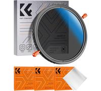 Ø49mm CPL Filter+ND2-ND32 1-5 Stops Crossless Black Polarizing ND Variable Neutral Density and 3 Cleaning Cloths for Photo-K Series Camera Lens