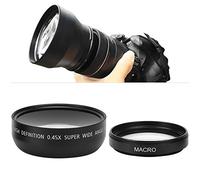 49mm Objectif Grand Angle pour Appareil Photo, Objectif Macro Grand Angle 0.45X Universel pour Canon pour Nikon pour Sony pour Olympus Appareil Photo