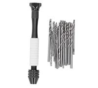 49pcs Set à main Drill Bits Formes de torsion ABS en acier à grande vitesse pour fabrication en caoutchouc en plastique en bois