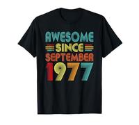 49th Birthday Idea Awesome Since September 1977 49 Years Old T-Shirt