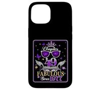 49th Birthday Queen Chapter 49 Fabulous Since 1977 Women Coque pour iPhone 15