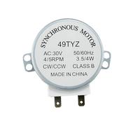 49TYZ, Compatible Avec Galanz, Moteur Synchrone De Four À Micro-ondes 5/6 R/min, Moteur À Plateau Rotatif 30V 3W, Axe Semi-circulaire Classe E