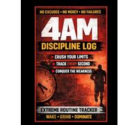 4AM Discipline Log: Extreme Morning Routine Tracker | Daily Performance Scorecard | Build Relentless Discipline, Track Every Action, Eliminate Weakness
