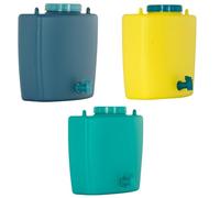 4BIG.fun 4Big.fun Distributeur d'eau avec robinet de camping et abri de jardin Datscha Rukomojnik bidon 9 l jaune