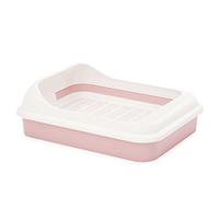 4BIG.fun Bac à litière pour Chat - avec passoire à Bord Haut - Rose et Violet