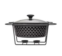 4BIG.fun Chauffe-plat en céramique 2,5 l - Ensemble de buffet en céramique - Chauffe-plat - Récipient de maintien au chaud