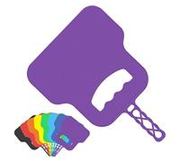 4BIG.fun Éventail de Rechange pour Barbecue - Charbon - Violet