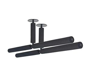 4boarder Support de Plafond Double-Sup - Support Mural pour Sup - Planche de Surf - Longboard - Ondulation - Noir