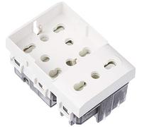 4Box 4b.n.h21 Side Unika Compatible avec Bticino LivingLight, 250 V, Blanc, XL