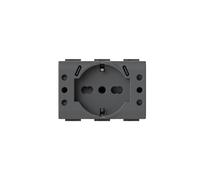 4Box - Prise encastrée USB P503 compatible avec Bticino® LivingLight™ Anthracite