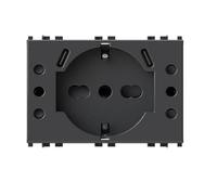 4Box - Prise encastrée USB P503 compatible avec Bticino® LivingNow™ Noir