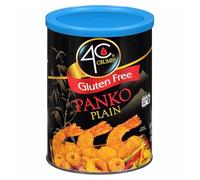 4C Chapelure sans gluten de qualité supérieure, panko simple, 1 paquet, croustillant, savoureux et sans gluten, paquet économique
