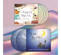 4CD Classical Music for Reading, Studying, Brain Power & Working - 2CD Musique pour enfants : l'effet Mozart, musique classique au piano, berceuses, musique pour dormir