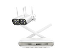 4CH 8CH NVR Kit de caméra sans Fil sécurité extérieure 4K 5MP 3MP IP détection Visage CCTV Mini système Surveillance vidéo(None,WiFi 3MP 2PCS)
