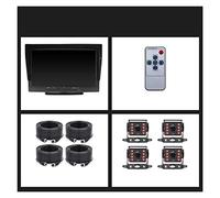 4ch ahd 128 0x720p 10,1 pouce IPS Véhicule de bus camion DVR Enregistreur moniteur avec 4 canaux avant avant gauche droite droite Ahd Caméra de stationnement(4PCS IR LED Camera)