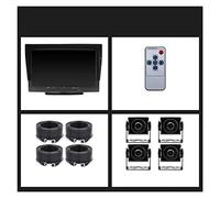 4ch ahd 128 0x720p 10,1 pouce IPS Véhicule de bus camion DVR Enregistreur moniteur avec 4 canaux avant avant gauche droite droite Ahd Caméra de stationnement(4PCS No LED Camera)