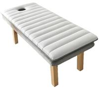 4Cm Couche De Matelas En Mousse À Mémoire De Forme Pour Table De Massage Avec Bande Élastique Et Trous Visage, Surmatelas Table De Massage, Extension De Cils, Instituts De Beauté White,190×70cm