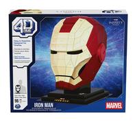 4D BUILD - Puzzle 3D Marvel - Maquette Avengers 96 Pièces - Casque Iron Man Inspiré de la Saga - Puzzle Adulte - Jeu de Construction à Collectionner - Jouet adulte - Jeu Enfant 12 ans et +