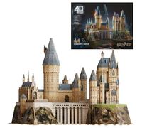 4D Build, Harry Potter Château de Poudlard 3D Puzzle 3D Kit de modélisation | Cadeaux Harry Potter Décoration de table | Jouet de construction | Puzzle 3D pour adultes et adolescents 12+
