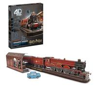 4D Build - Harry Potter, Hogwarts Express, 3D-Puzzle der magischen Eisenbahn aus hochwertigem Karton, 181 Teile, für Fans der magischen Abenteuerserie AB 12 Jahren, Rot/Schwarz