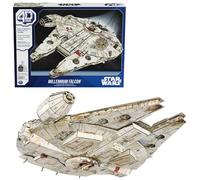 4D BUILD - Puzzle 3D Star Wars - Maquette Star Wars 223 Pièces - Faucon Millenium Inspiré de la Saga - Puzzle Adulte - Jeu de Construction à Collectionner - Jouet adulte - Jeu Enfant 12 ans et +