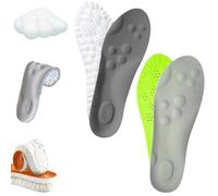 4D Cloud Soles - Semelles en mousse à mémoire de forme pour homme et femme - Soutien de la voûte plantaire avec massage par acupression pour soulager les douleurs aux pieds (2 pairs-I, homme 8-8,5