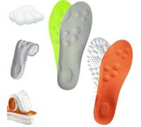 4D Cloud Soles Semelles en mousse à mémoire de forme pour homme et femme - Soutien de la voûte plantaire avec massage par acupression pour soulager les douleurs aux pieds (2 pairsF, hommes 6,5-7,5