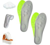 4D Cloud Soles Semelles en mousse à mémoire de forme pour homme et femme - Soutien de la voûte plantaire avec massage par acupression pour soulager les douleurs aux pieds (2 pairs-D, hommes 6,5-7,5
