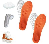 4D Cloud Soles Semelles en mousse à mémoire de forme pour homme et femme - Soutien de la voûte plantaire avec massage par acupression pour soulager les douleurs aux pieds (2 paires C, hommes 6,5-7,5