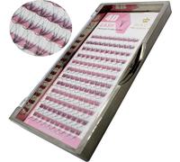 4D Lashes Volume des cils Préparés en éventail Extension de cils C, D-Curl, Epaisseur:0.07mm, Courbure:D-Courbure, Taille:MIX 2 4x10mm.4x12mm.4x14mm