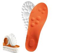 4d Massage Insoles, Semelle Memoire De Forme Femme, Semelles Orthopédiques, Marchez Confortablement Grâce À Un Amorti, Une Respirabilité Et Un Soutien De La Voûte Plantaire (Orange,35-36)